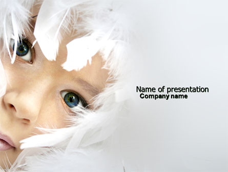 White Feathers Presentation Template, Master Slide