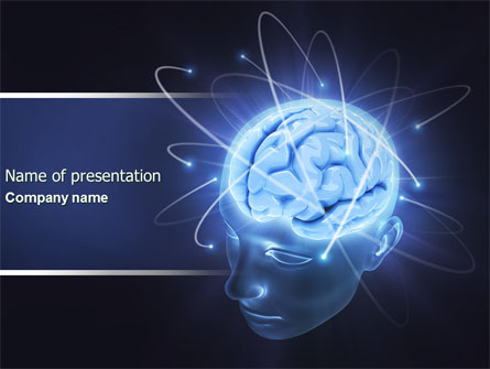 Brain Waves Presentation Template, Master Slide