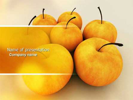 Yellow Apples Presentation Template, Master Slide
