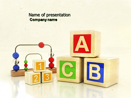ABC Blocks Presentation Template, Master Slide