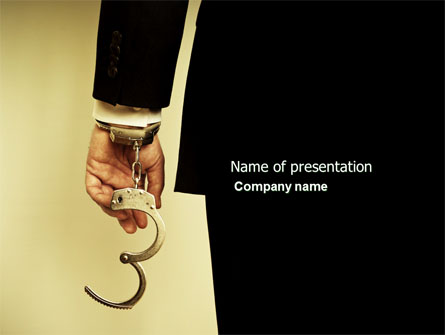 Handcuffs Presentation Template, Master Slide