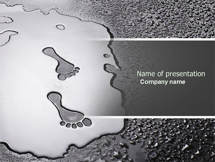 Foot Prints Presentation Template, Master Slide