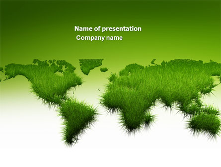 Green Grass of World Presentation Template, Master Slide