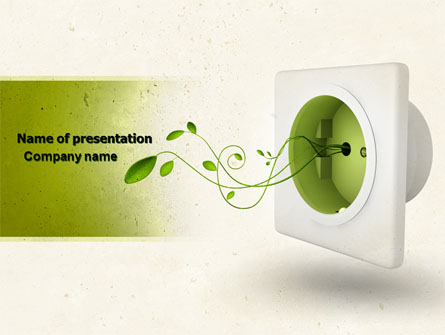 Green Socket Presentation Template, Master Slide