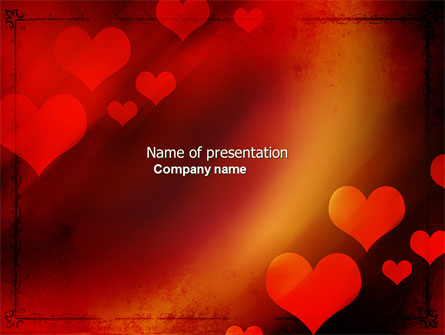 Love Theme Presentation Template, Master Slide