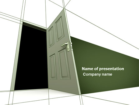 Plan With Open Door Presentation Template, Master Slide