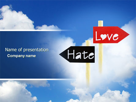 Love - Hate Presentation Template, Master Slide