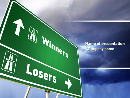 Losers and Winners Presentation Template, Master Slide