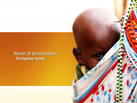 African Baby Presentation Template, Master Slide