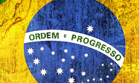 Brazilian Flag With Brazilian Silhouettes Presentation Template