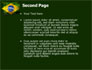 Brazilian Flag With Brazilian Silhouettes slide 2