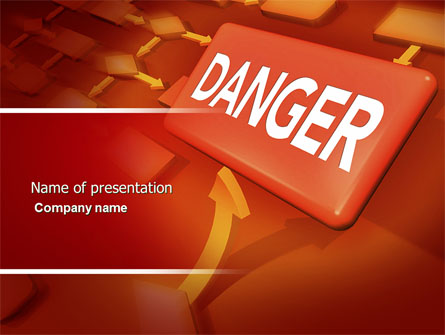 Danger Presentation Template, Master Slide