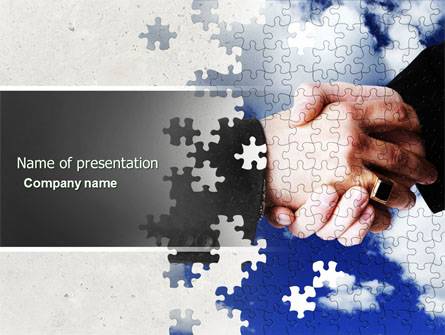 Puzzle Of Partnership Presentation Template, Master Slide