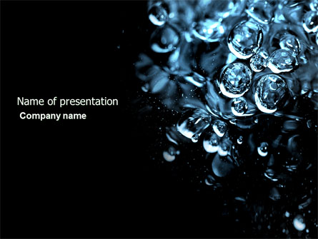 Water Drops Presentation Template, Master Slide