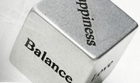 Cube Of Happiness And Balance Presentation Template
