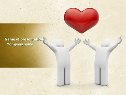 True Love Heart Presentation Template, Master Slide