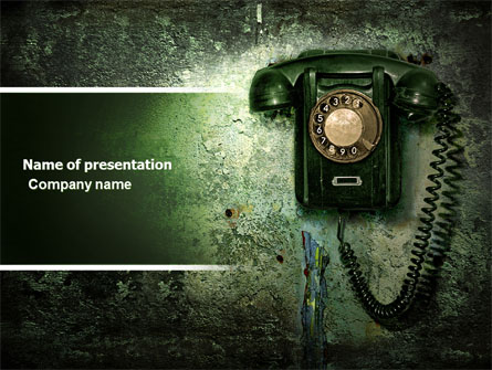 Outdated Telephone Presentation Template, Master Slide