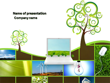 Green Solution Presentation Template, Master Slide