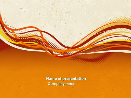 Orange Lines Presentation Template, Master Slide