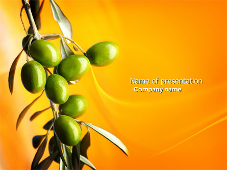 Olives Presentation Template, Master Slide