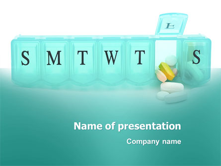 Medication Dosage Presentation Template, Master Slide