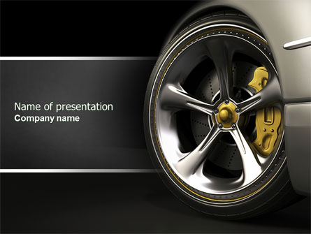 Driving Wheel Presentation Template, Master Slide