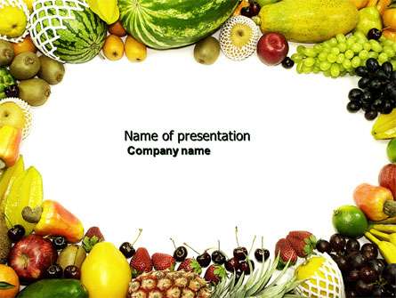 Fruit Profusion Presentation Template, Master Slide