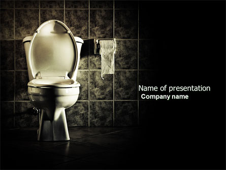 Toilet Presentation Template, Master Slide