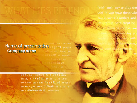 Ralph Waldo Emerson Presentation Template, Master Slide