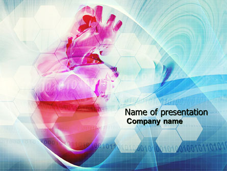 Artificial Heart Presentation Template, Master Slide