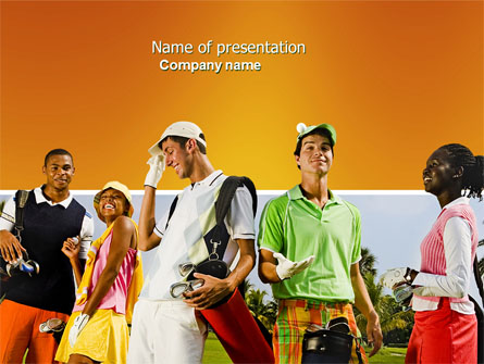 Golf Fun Presentation Template, Master Slide