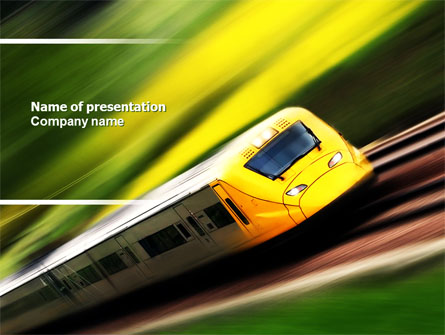 High-Speed Rail Presentation Template, Master Slide