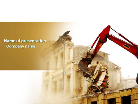 Demolition Presentation Template, Master Slide