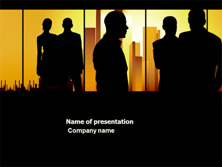 Silhouettes Presentation Template, Master Slide