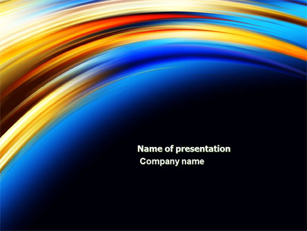 Abstract Arc Presentation Template, Master Slide