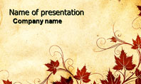 Vine Leaves Frame Presentation Template