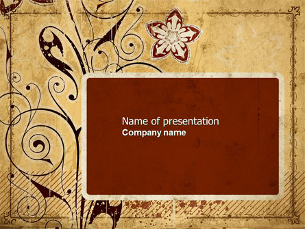 Vegetative Pattern Presentation Template, Master Slide