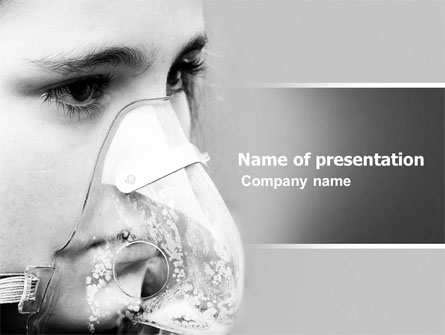 Oxygen Mask Presentation Template, Master Slide