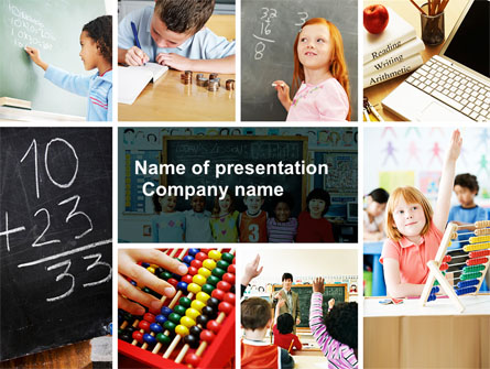 Lesson In Math Presentation Template, Master Slide