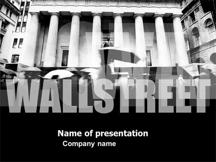 Wall Street Presentation Template, Master Slide
