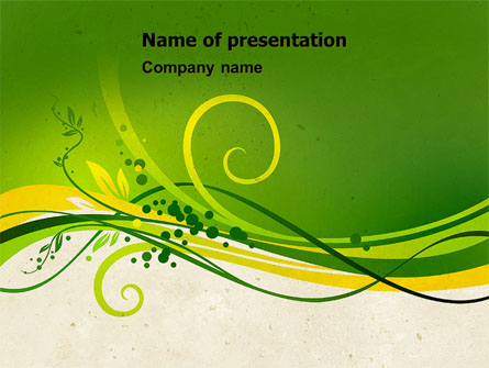 Green Sprouts Presentation Template, Master Slide