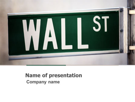 Wall St Presentation Template, Master Slide