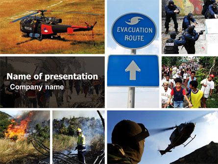 Evacuation Presentation Template, Master Slide