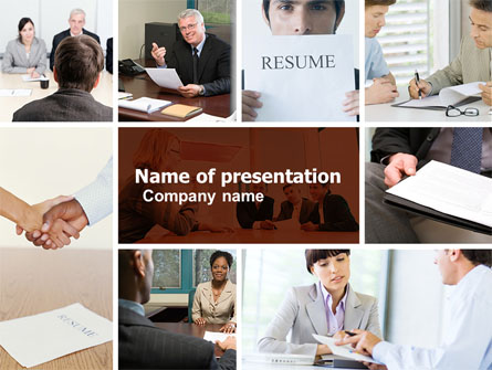 Job Interview Presentation Template, Master Slide