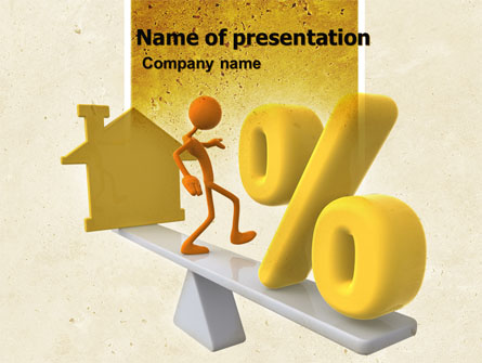 Mortgage Interest Presentation Template, Master Slide