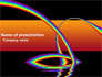 Rainbow On A Black Orange Background slide 1
