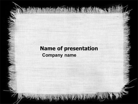 White Cloth Presentation Template, Master Slide
