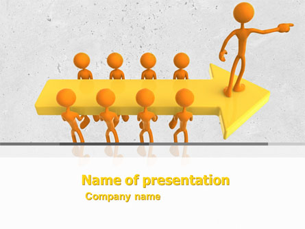 Specified Direction Presentation Template, Master Slide