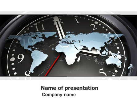 World Clock Presentation Template, Master Slide