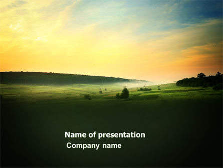 Evening View Presentation Template, Master Slide